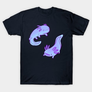 Blue axolotls drawing T-Shirt